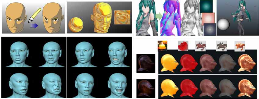 コンピュータグラフィックス（CG）の研究として，3DCGを活用してアート表現をデザインしたり，画像処理を使って1枚画像を動かすような技術の開発に取り組んでいます．演習でも研究内容と関連した主要技術を紹介します。